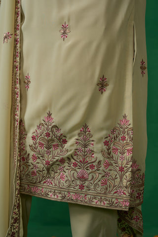 MOTIF GREEN KURTA SET