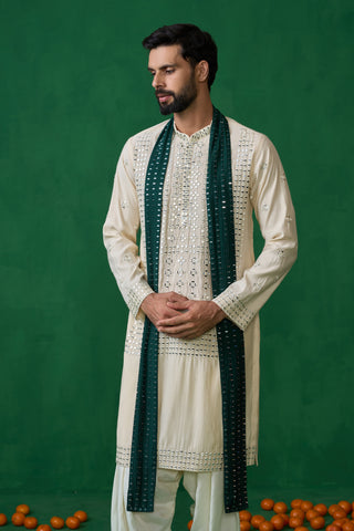 DARPAN BEIGE KURTA SET