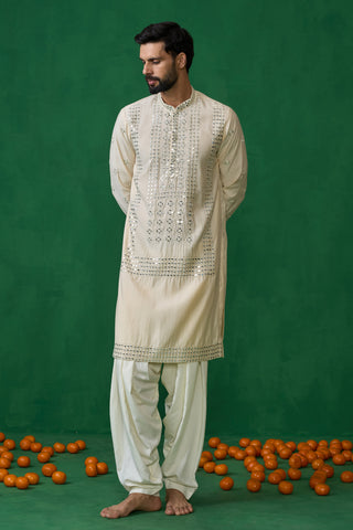 DARPAN BEIGE KURTA SET