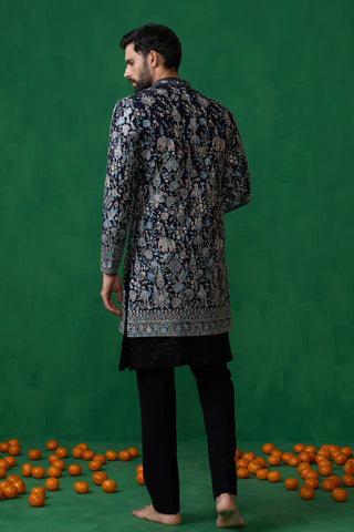 GARDEN NAVY BLUE INDOWESTERN SET