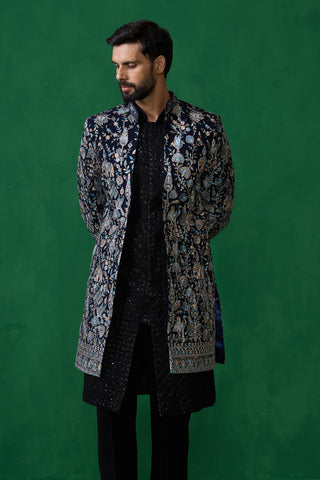 GARDEN NAVY BLUE INDOWESTERN SET