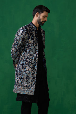 GARDEN NAVY BLUE INDOWESTERN SET