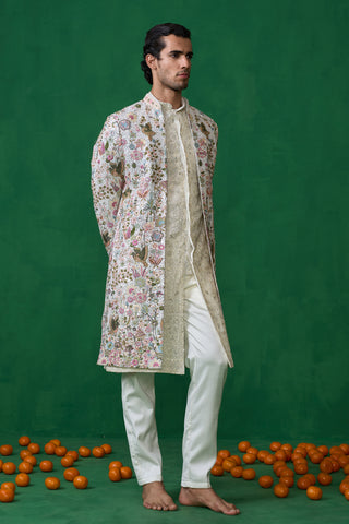 PHOOLPANKH IVORY INDOWESTERN SET