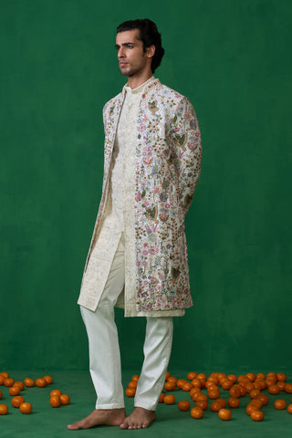 PHOOLPANKH IVORY INDOWESTERN SET