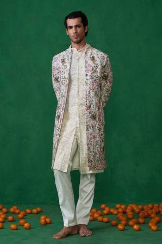 PHOOLPANKH IVORY INDOWESTERN SET