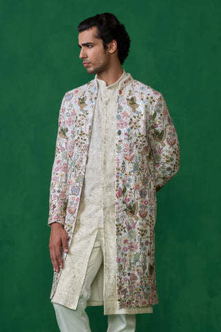 PHOOLPANKH IVORY INDOWESTERN SET