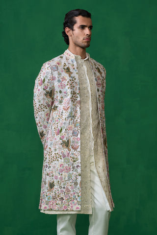 PHOOLPANKH IVORY INDOWESTERN SET
