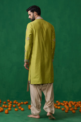 DARPAN NEON GREEN KURTA SET