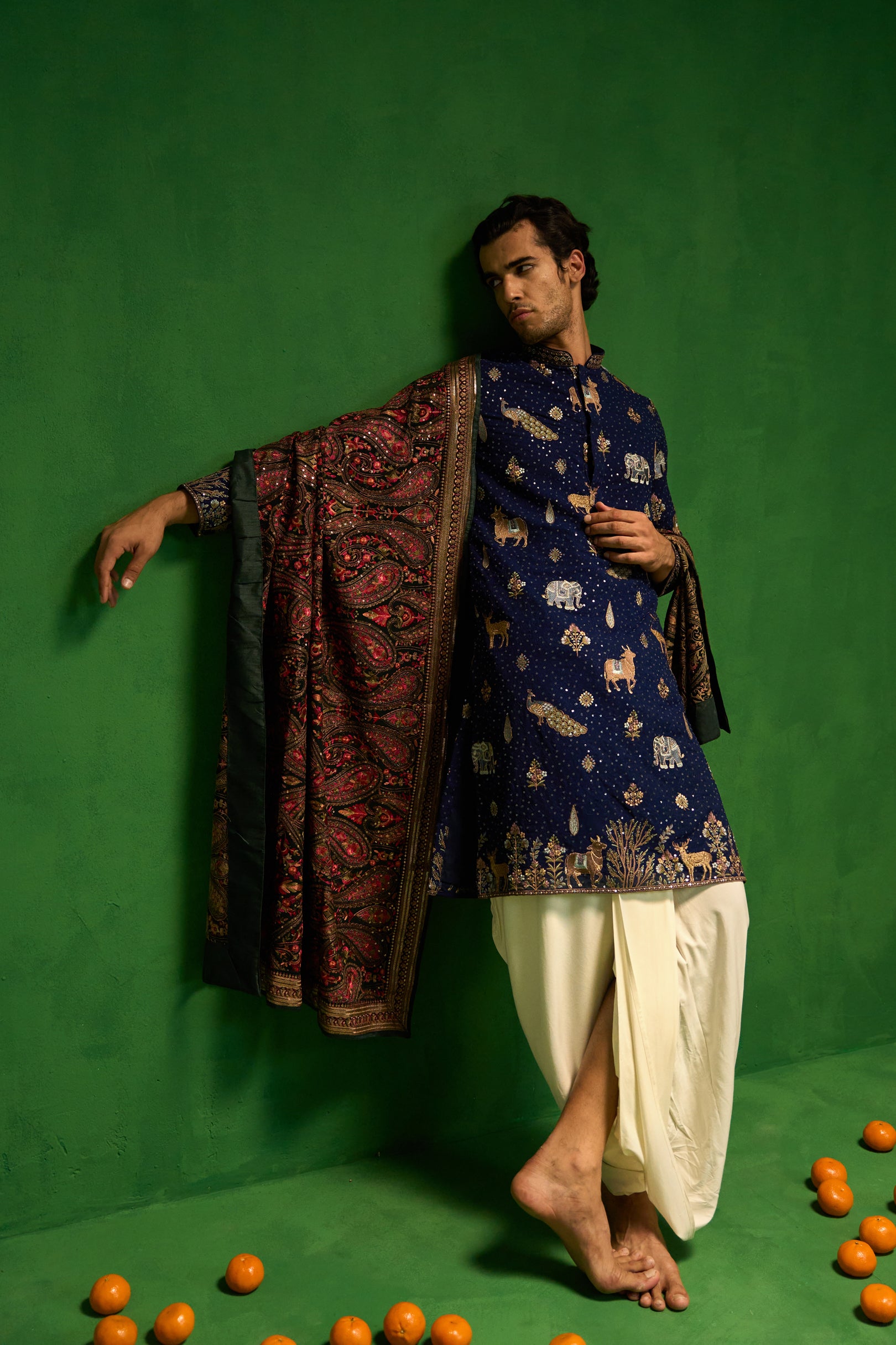 Royal Kurta Set Kurta & Churidaar da uomo in misto seta, Rosa, 48 Royal Kurta Set Kurta & Churidaar da uomo in misto seta, Rosa, 48
