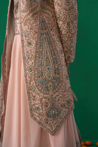 SHAHI PINK SHERWANI SET