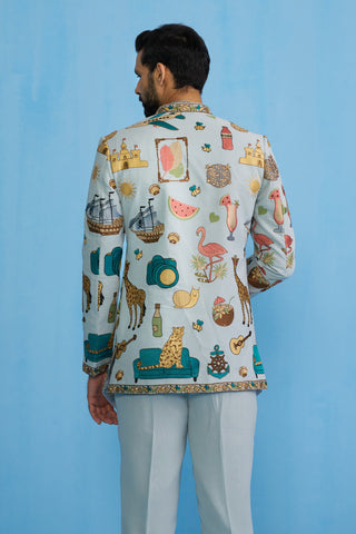 COCKTAIL SKY JODHPURI SET