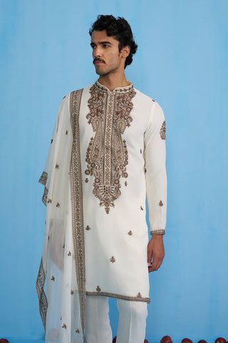 ARABIC IVORY KURTA SET