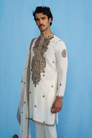ARABIC IVORY KURTA SET