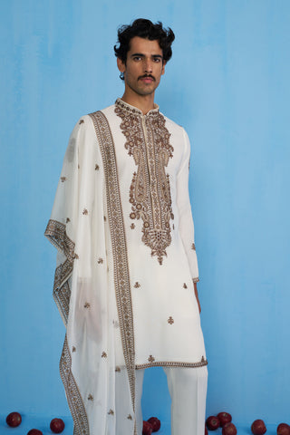 ARABIC IVORY KURTA SET