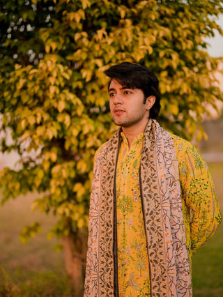 RISHABH CHAWLA IN BIRD HALDI KURTA SET