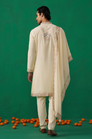 DEER BEIGE KURTA SET