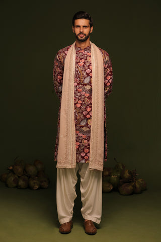 Mahipal Multi Kurta patiyala set with dupatta