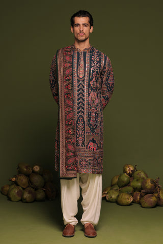 Taranj Multi Kurta patiyala set with dupatta