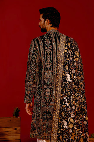 Rudra Black Kurta Set