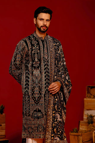 Rudra Black Kurta Set