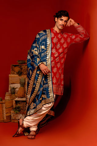 Pravar Red Kurta Set