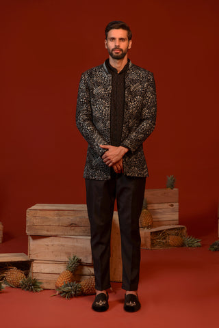 Rithvik Black Jodhpuri Set