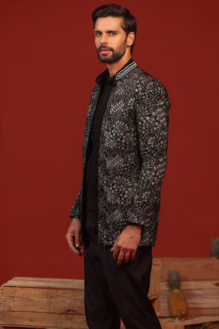 Rithvik Black Jodhpuri Set