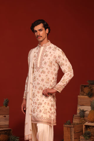 Vatsal Ivory Kurta Set