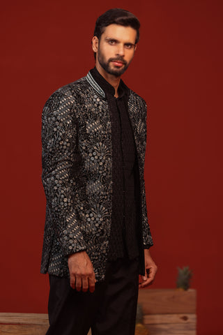 Rithvik Black Jodhpuri Set