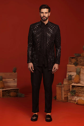 Anmay Black Jodhpuri Set