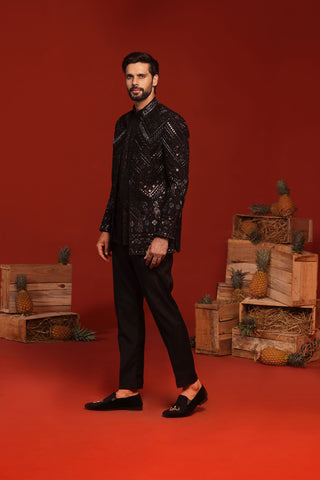 Anmay Black Jodhpuri Set