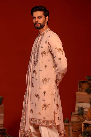 Aadrit Pink Kurta Set