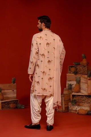 Aadrit Pink Kurta Set