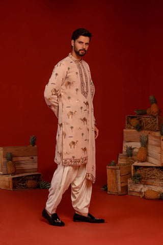 Aadrit Pink Kurta Set