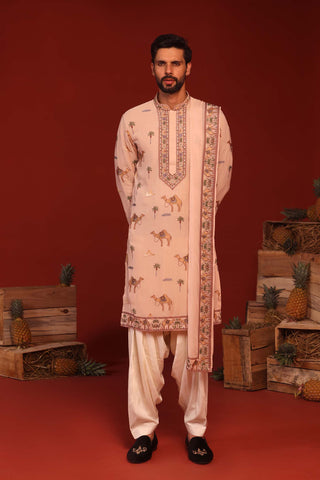 Aadrit Pink Kurta Set