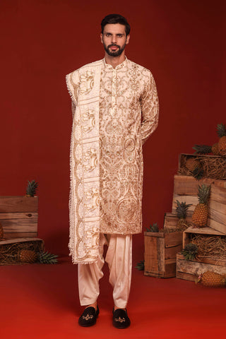 Shubh Ivory Kurta Set