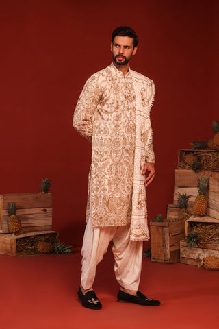 Shubh Ivory Kurta Set