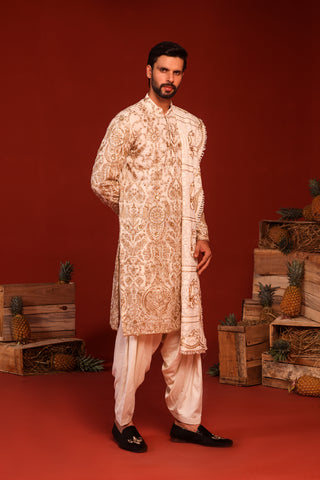 Shubh Ivory Kurta Set