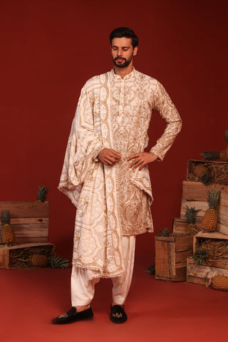 Shubh Ivory Kurta Set