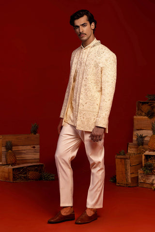 Sampat Cream Jodhpuri Set