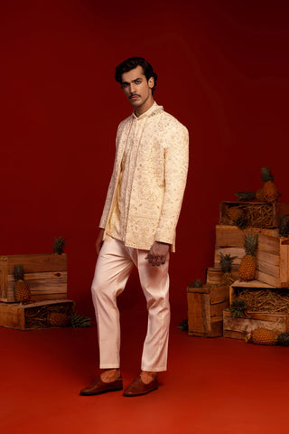 Sampat Cream Jodhpuri Set