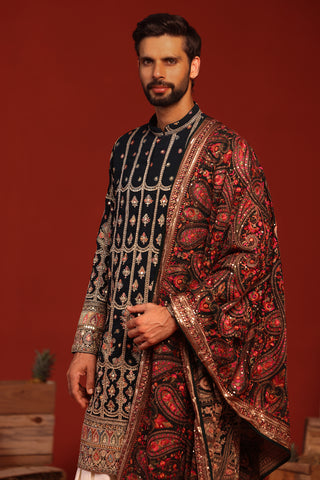 Sahil Teal Blue Kurta Set