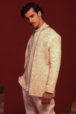 Sampat Cream Jodhpuri Set