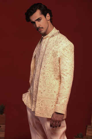 Sampat Cream Jodhpuri Set