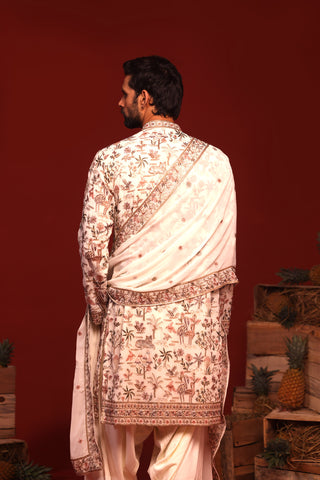 Chinmay Ivory Kurta Set