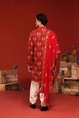 Shikhar Maroon Kurta Set