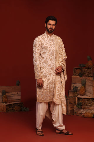 Madhur Cream Kurta Set