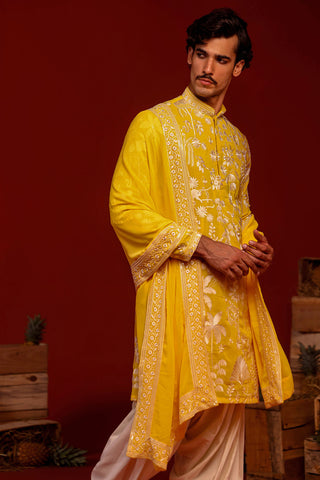 Hriten Haldi Kurta Set