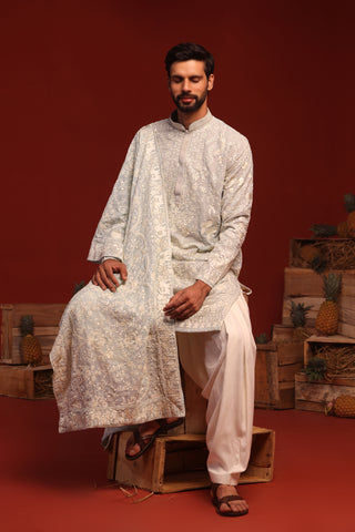 Bhavik Sky Blue Kurta Set