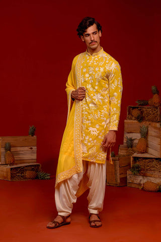 Hriten Haldi Kurta Set